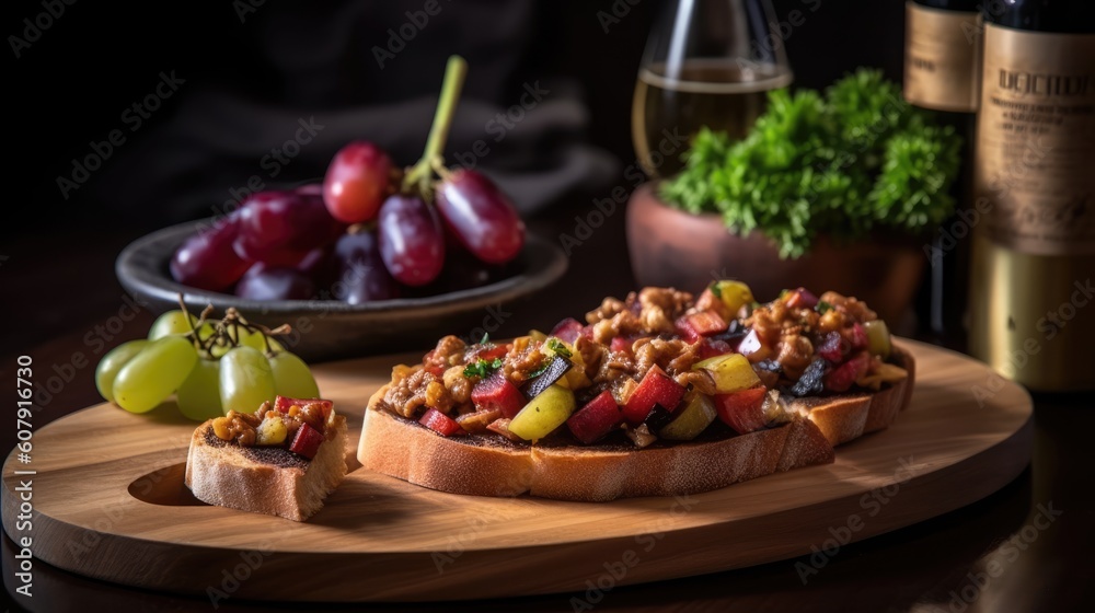 Caponata - an italian eggplant dish