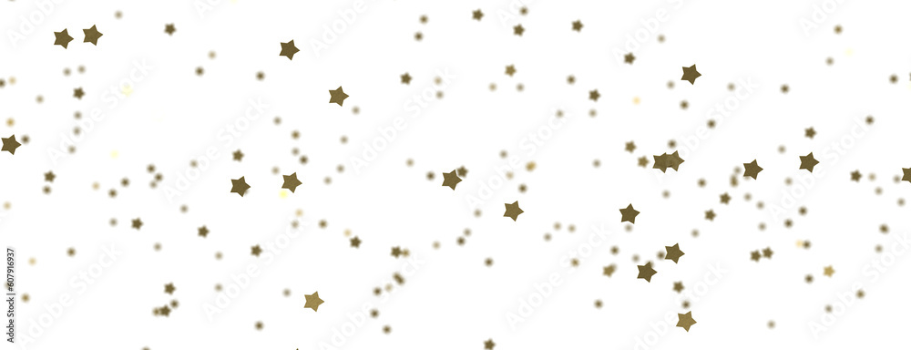 Galactic Christmas Descent: Enthralling 3D Illustration of Falling Holiday Stars from the Cosmos