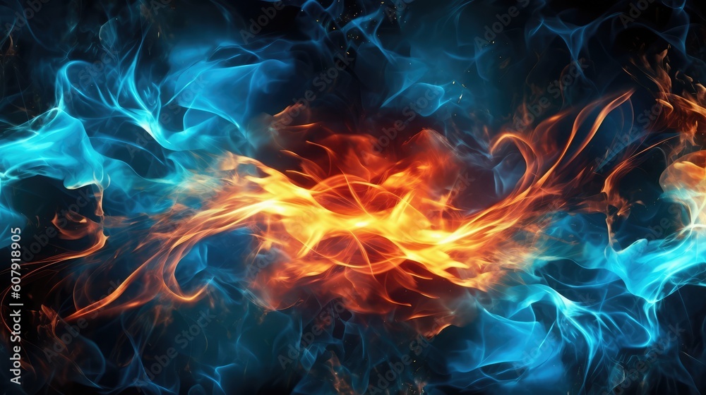 Flames and energy texture background