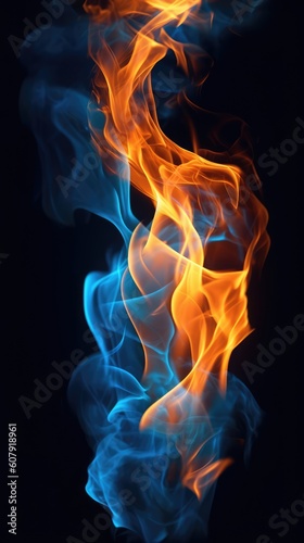 Flames and energy texture background