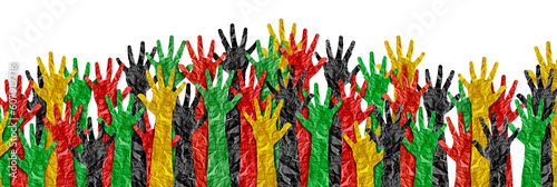 Фотография Freedom Day and Juneteenth celebration for June 19 as a holiday commemorating the end of slavery as a Social justice concept or Emancipation and African American history for equal rights celebration