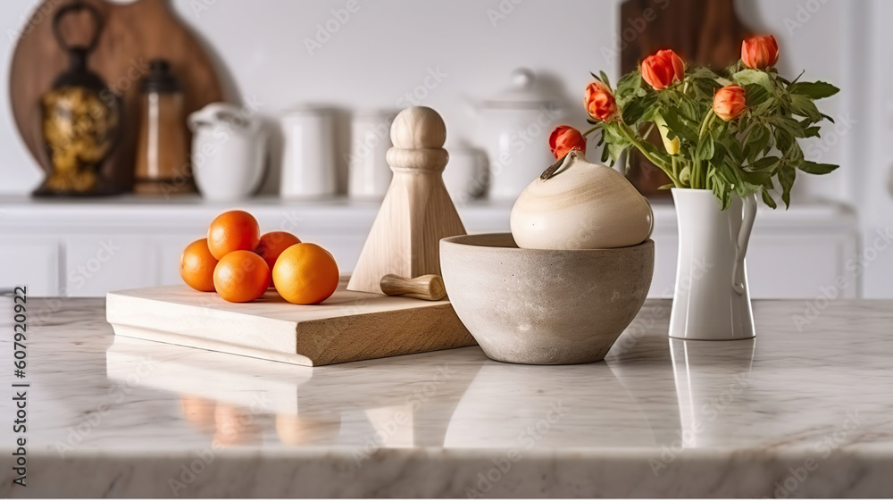 custom made wallpaper toronto digitalMarble Podium Enhances Kitchen Table with Product Display Space. Generative AI