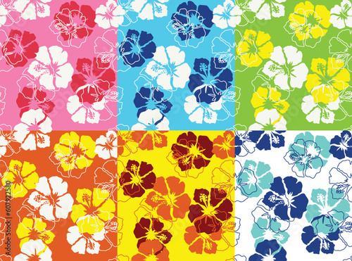 floral background design in different colorway