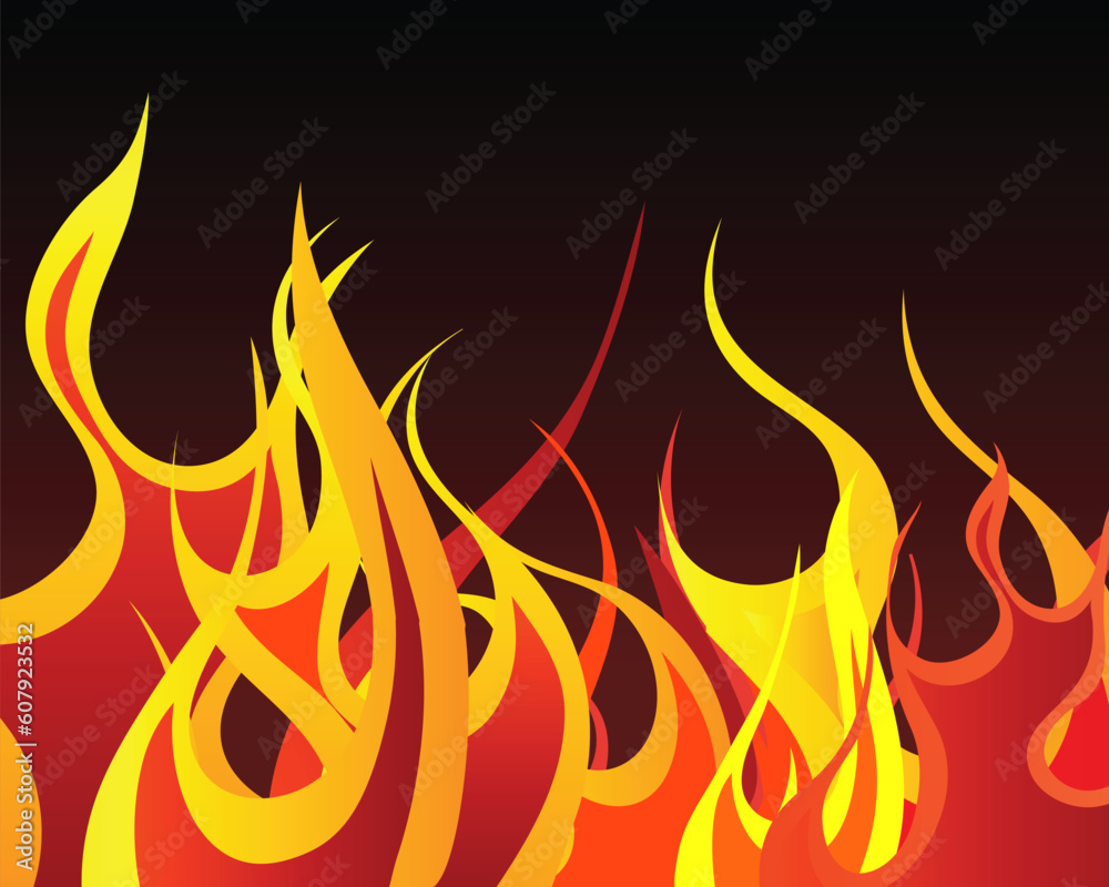 Inferno fire vector background for design use Inferno fire vector background for design use