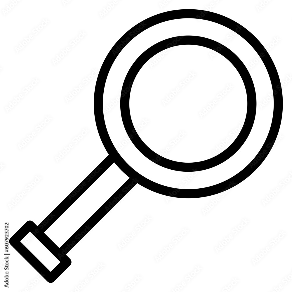 magnifying glass line 