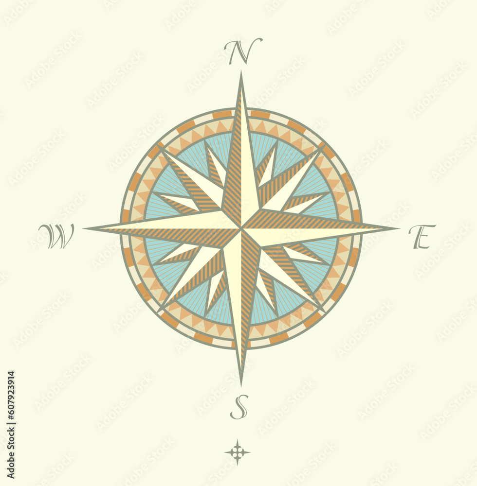 Vector illustration of Compass Windrows. Great for any Vector illustration of Compass Windrows. Great for any