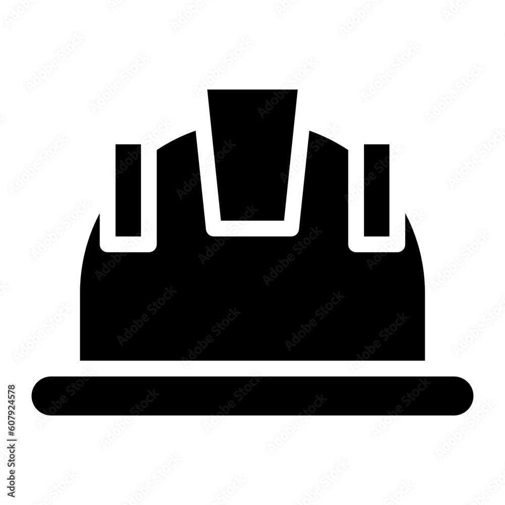 safety helmet glyph safety helmet glyph