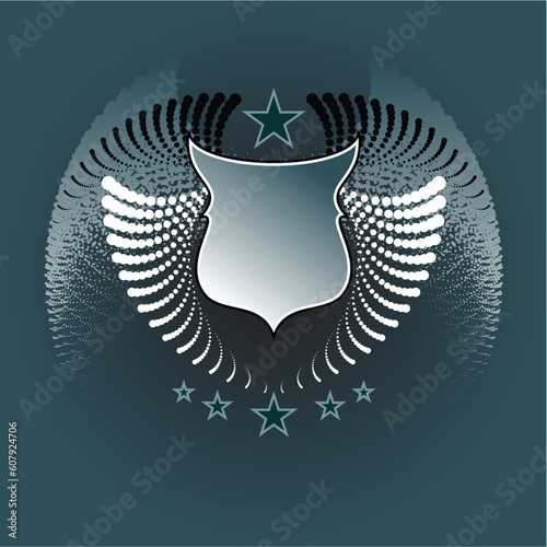 shield wings, this illustration may be usefull as designer work.