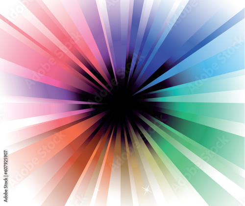 Magic Lights Explosion with a lot of colors