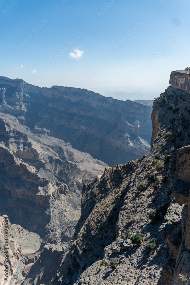 a canyon in oman 