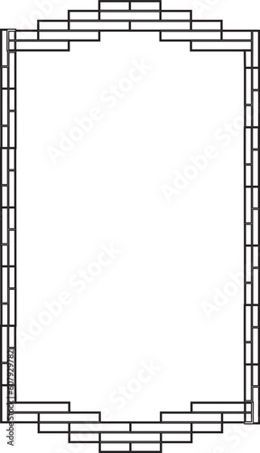 border frame , vector , isolated on white background