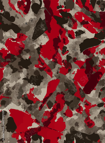 Grunge camo texture for extreme sport wear, racing, cycling, football, motocross, travel, backdrop, wallpaper. Vector pattern.