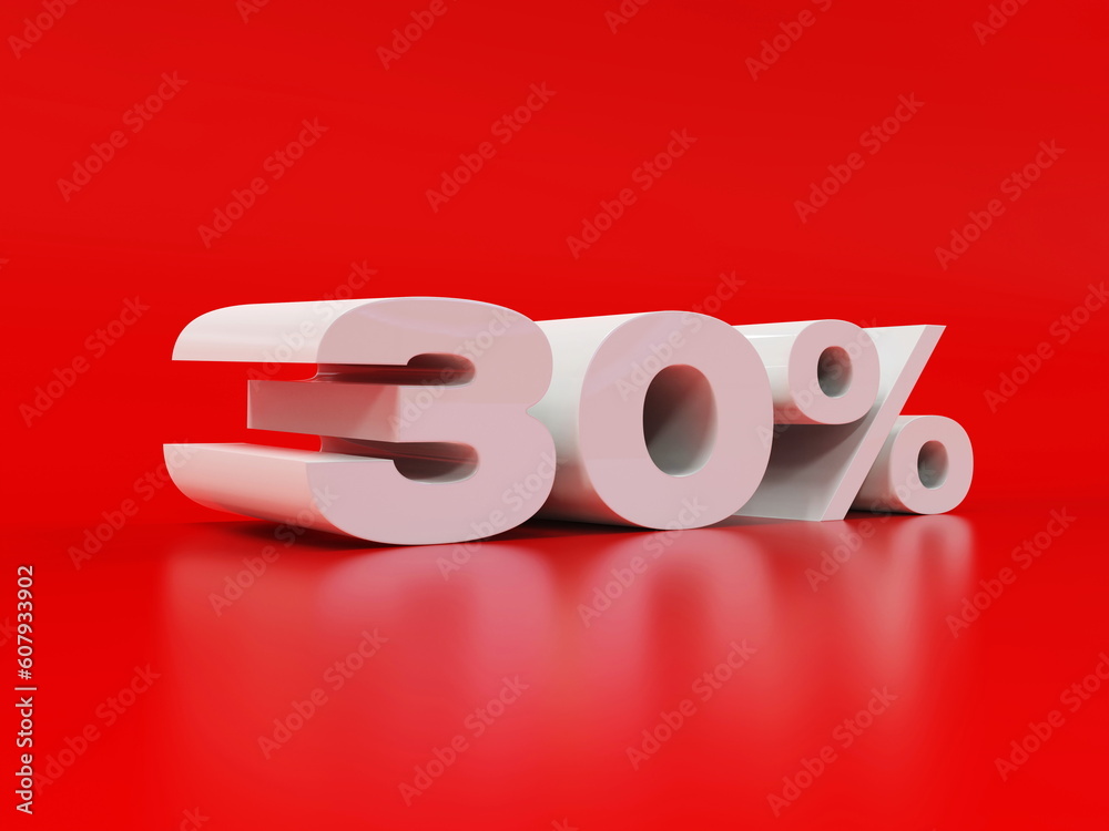 30% Percent Discount 3d Sign Sale Symbol for Promotion Poster 30% Percent Discount 3d Sign Sale Symbol for Promotion Poster