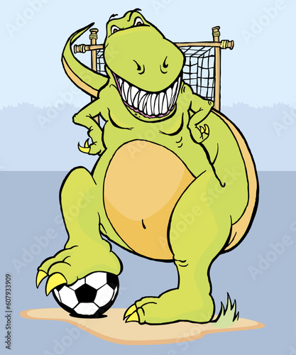 This T-Rex is ready to play.
