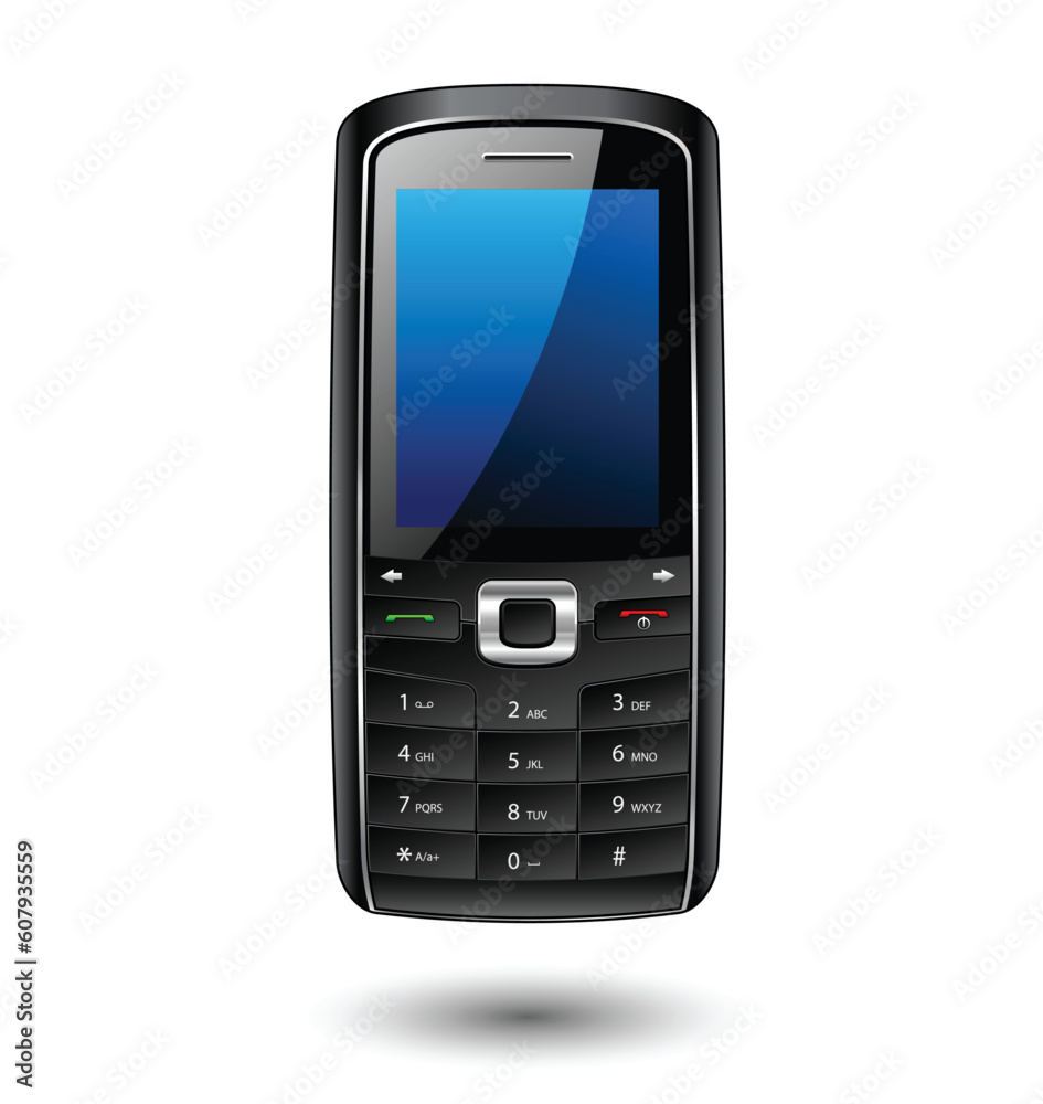 Mobile phone editable vector illustration Mobile phone editable vector illustration