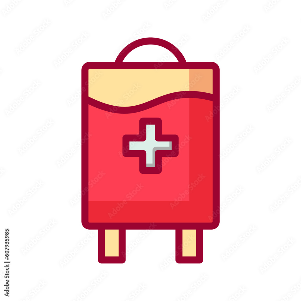 Fototapeta premium blood bag icon design vector template