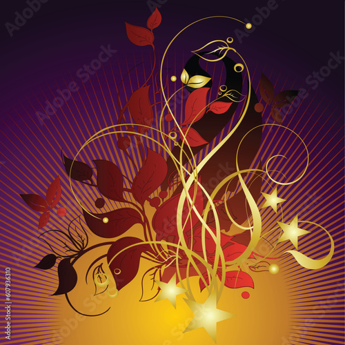 floral, this illustration may be usefull as designer work.