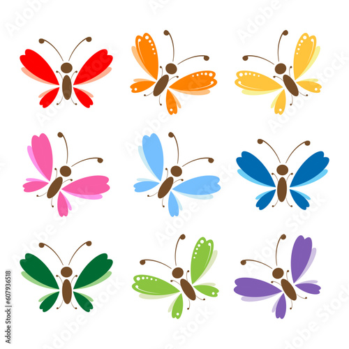 Butterfly set for your design © Designpics