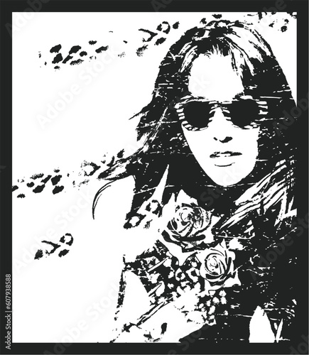 woman pop art poster