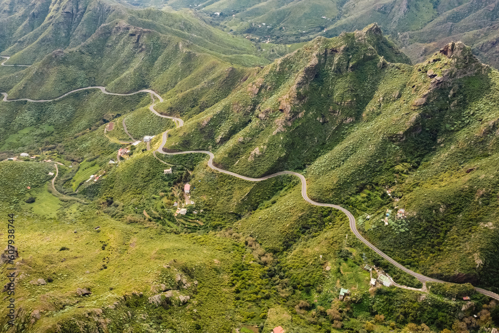 beautiful green Anaga rural national park and mountains, Tenerife, Canary island beautiful green Anaga rural national park and mountains, Tenerife, Canary island