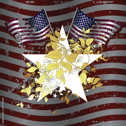 ornate usa, this illustration may be usefull as designer work.