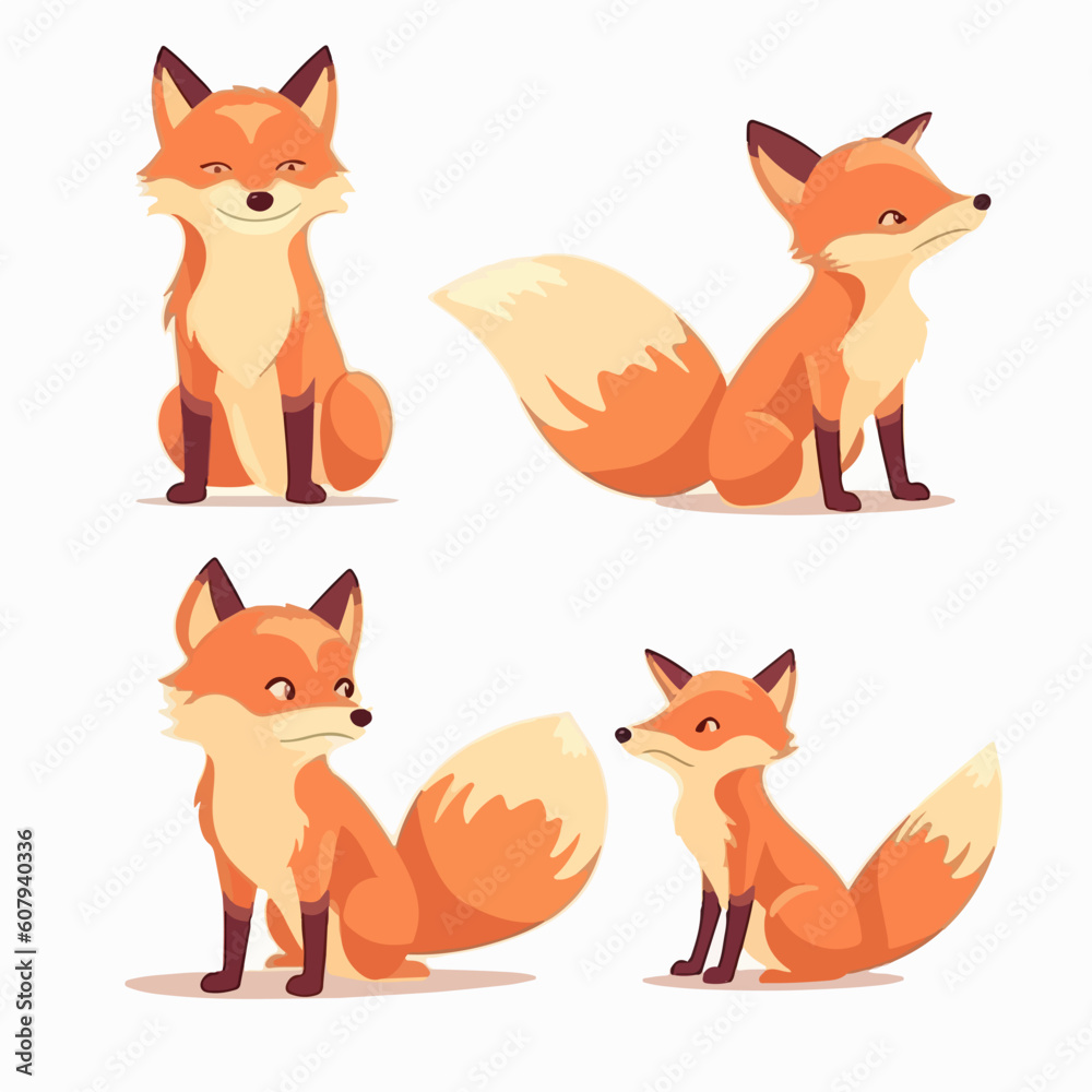 Expressive fox illustrations with intricate details in their fur and features.