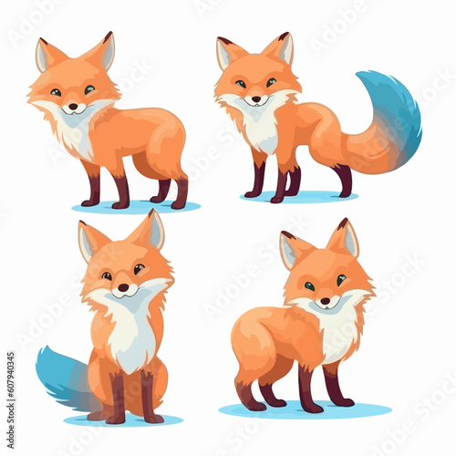 Captivating fox illustrations that transport you to the enchanting world of forests.