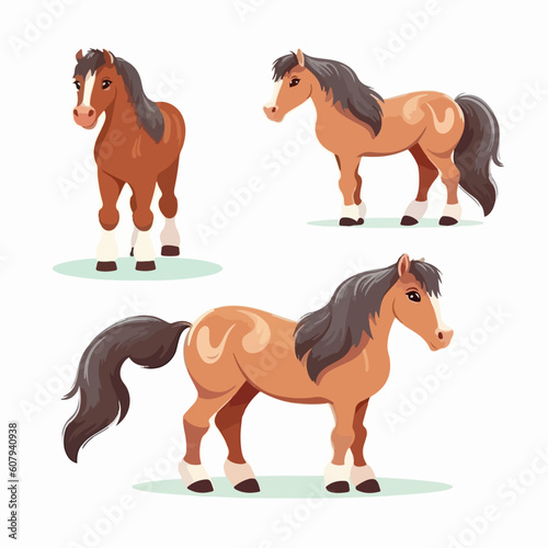 Versatile horse illustrations suitable for a variety of applications.