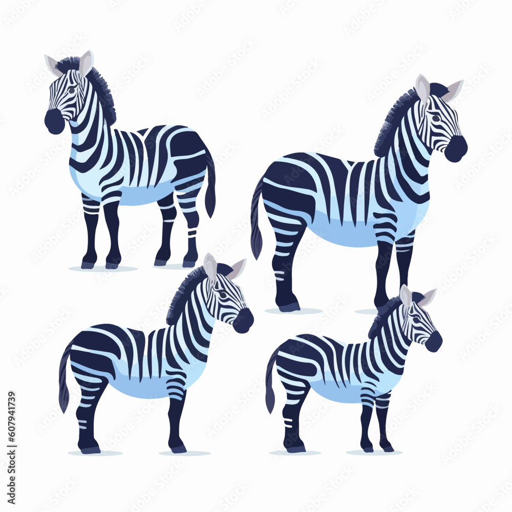 Graceful zebra illustrations capturing their elegance and beauty. Graceful zebra illustrations capturing their elegance and beauty.