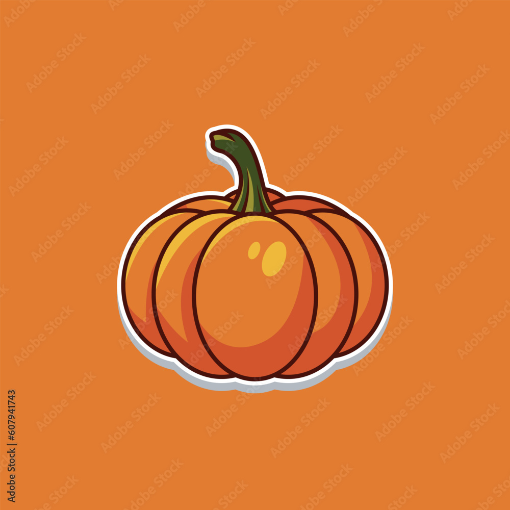 pumpkin icon, pumpkin logo design vector. pumpkin icon, pumpkin logo design vector.