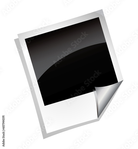 Black and White Classic Photo Frame with place for picture