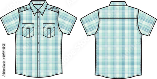 men summer checked shirts