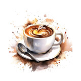 Coffee Mug in Watercolor Optic
