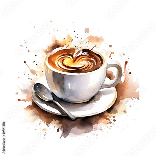 Coffee Mug in Watercolor Optic