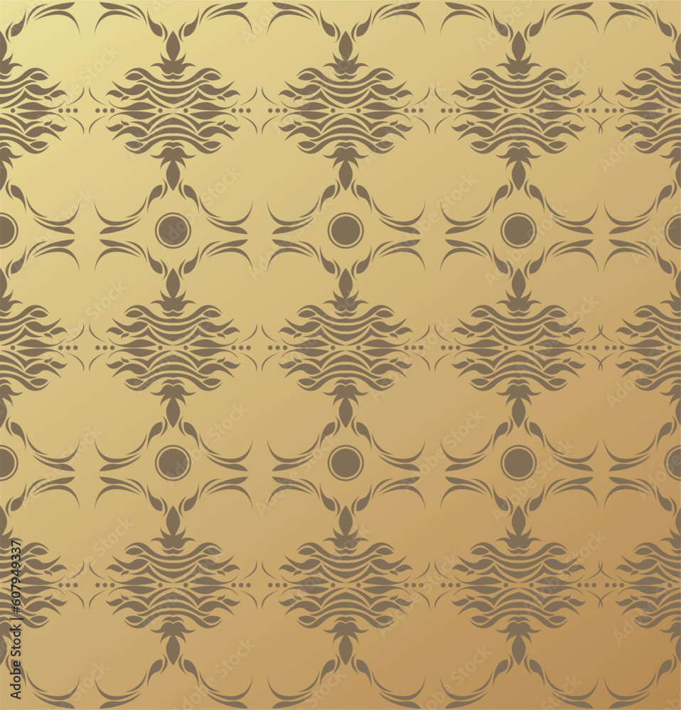 Seamless Damask Vector Background - easy to edit vector EPS file Seamless Damask Vector Background - easy to edit vector EPS file
