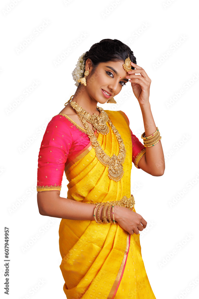 Beautiful Indian bride in studio shot. Beautiful Indian bride in studio shot.