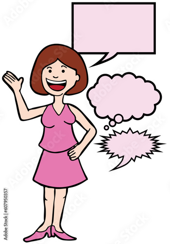 Girl has something important to say.