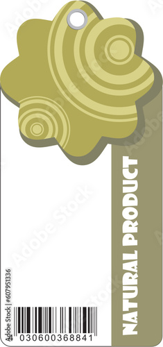 price label for natural products