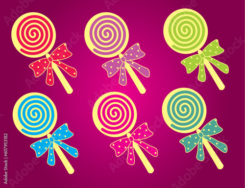 Cute Lollipop Vector