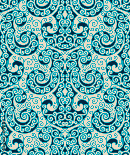 Seamless background from a floral ornament, Fashionable modern wallpaper or textile