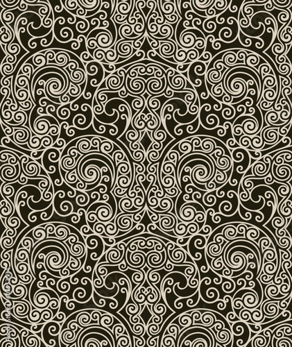 Seamless background from a floral ornament, Fashionable modern wallpaper or textile