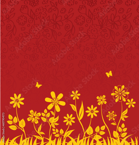 Floral Background, vector