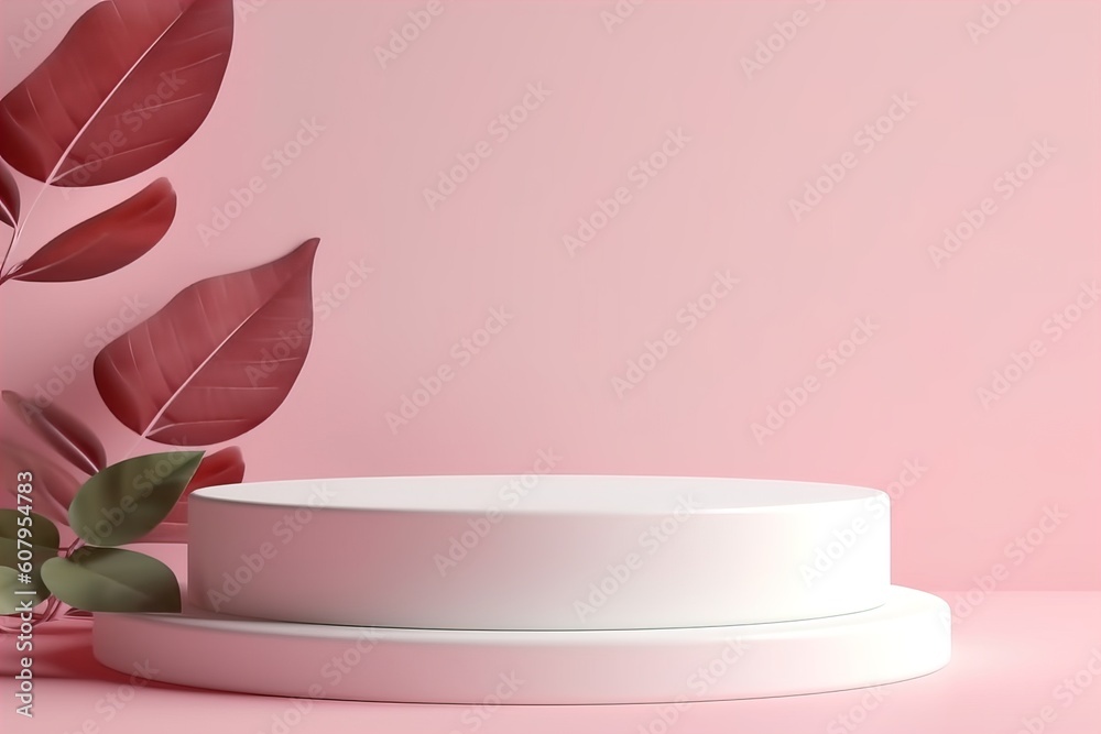 minimal cosmetic background for pink product presentation minimal cosmetic background for pink product presentation