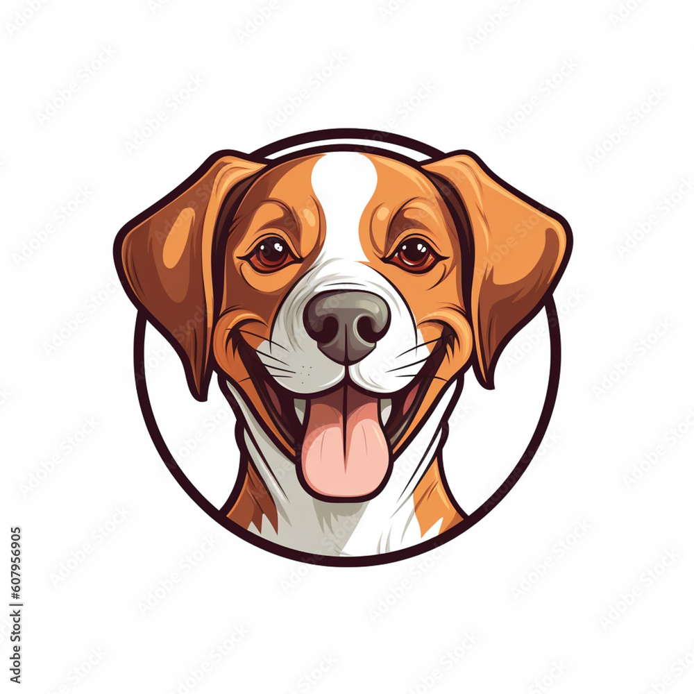 Fototapeta premium dog with bone