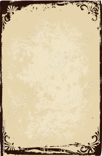 Paper frame texture