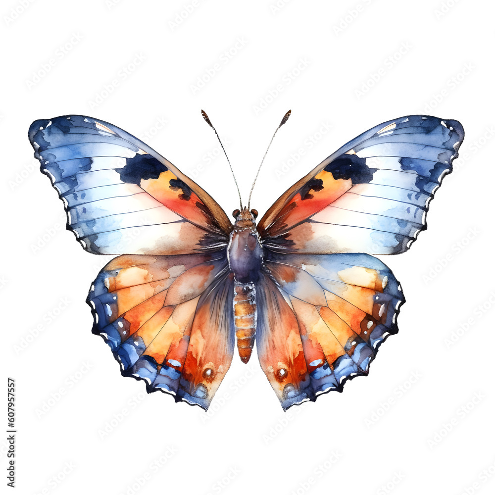 Watercolor Butterfly PNG Generative AI Watercolor Butterfly PNG Generative AI