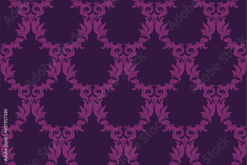 Damask seamless vector background.  For easy making seamless pattern just drag all group into swatches bar, and use it for filling any contours.