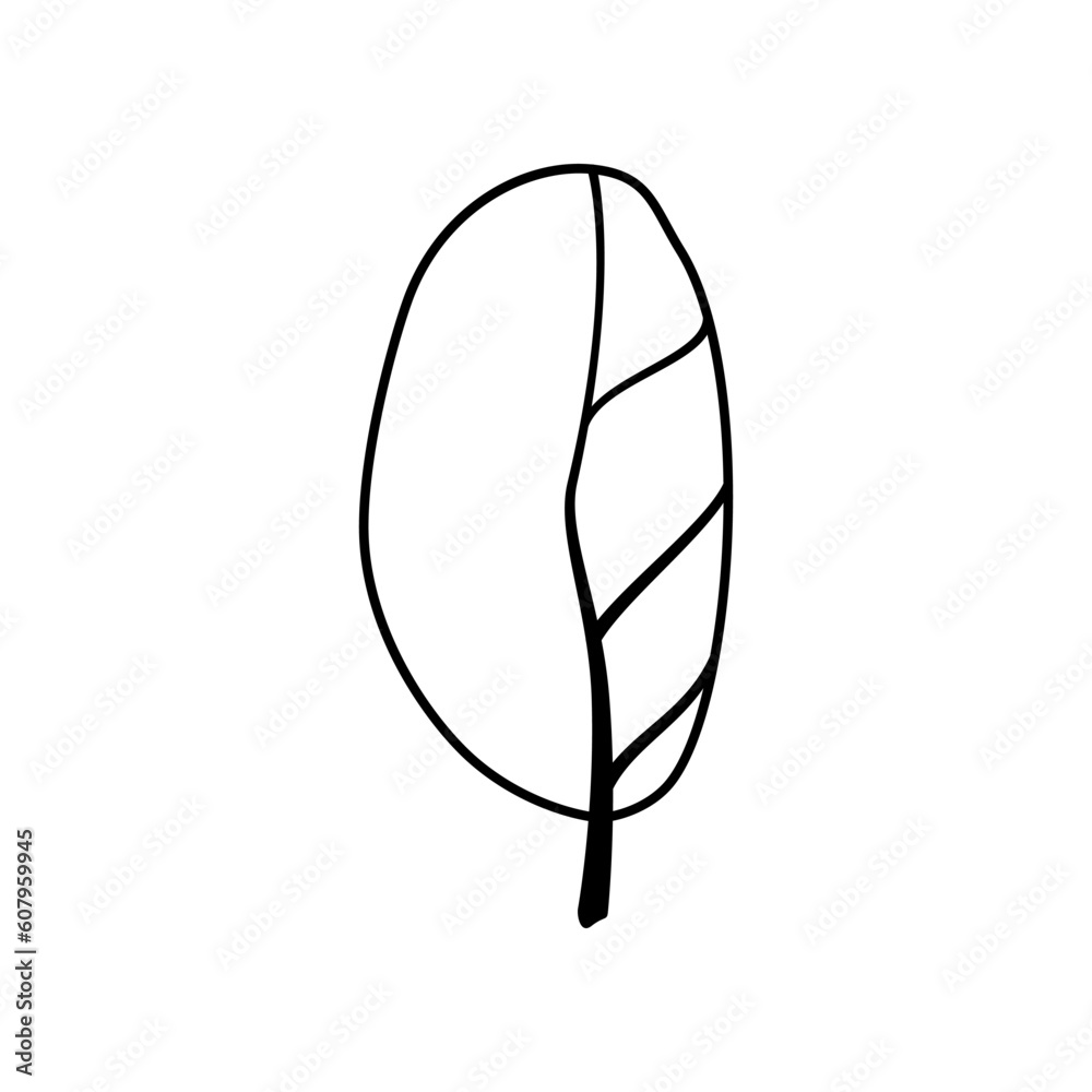 Leaf icon, abstract tree. Plant silhouette. Clipart. Leaf icon, abstract tree. Plant silhouette. Clipart.