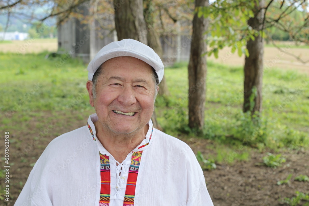 Senior Hispanic man in nature Senior Hispanic man in nature