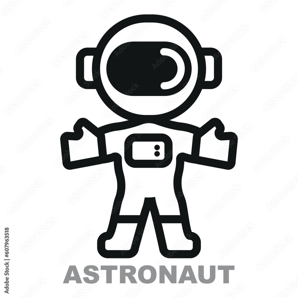 The astronaut vector icon. Perfect for web design, mobile apps, logos, and symbols. Its pixel-perfect vector graphics make it a captivating asset. The astronaut vector icon. Perfect for web design, mobile apps, logos, and symbols. Its pixel-perfect vector graphics make it a captivating asset.